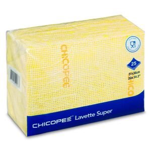 Törlőkendő konyhai CHICOPEE Lavette Super mosható 51 x 36 cm sárga 25 darabos 143176517 - Papírtörlő