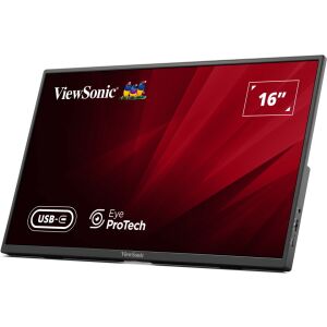 ViewSonic Portable Monitor 15,6" - VA1650 (IPS,16:9, 1920x1080, 7ms, 250cd/m2, HDMI, 2xUSB-C, tok) (VA1650)