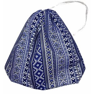 MK Bea Kis cipószsák – kék etno mintával