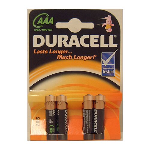 Baterii Duracell MN 2400 Basic AAA (LR03) cu blister, 4 buc. 143180198