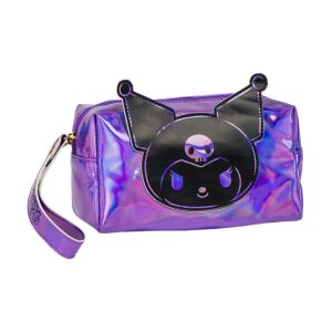 Hello Kitty Kuromi holografikus piperetáska, lila kozmetikai szervező - Kozmetikai táska