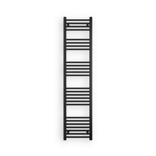 Nero Italia fekete törölközőszárító radiátor 40x170 cm, egyenes kivitel - Nero