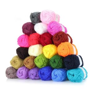 24-farebná akrylová priadza na háčkovanie 143182574 - Umenie&Hobby