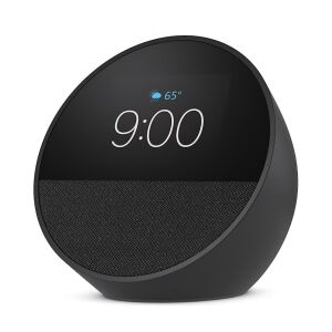 Intelligenter Lautsprecher Amazon Echo Spot 2024, 2.83" Display, Wi-Fi, Bluetooth, Schwarz