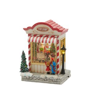 Játékbolt havazó, zenélő Led-es 21x13cm 143185380 - Hógömb