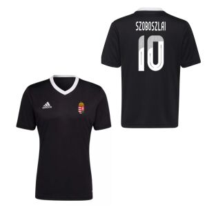 Magyarország mez felső szurkolói Adidas felnőtt fekete SZOBOSZLAI 10 143187459 - Focimez