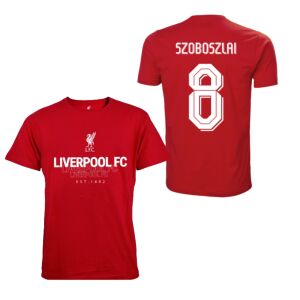 Liverpool póló felnőtt SZOBOSZLAI 8 piros 143187934 - Focimez