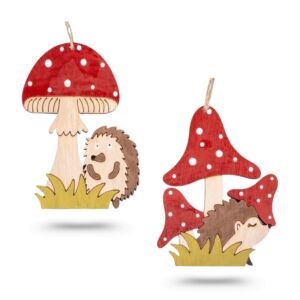 Ajtódísz fa, süni gombával 12cm 143188154 - Ajtódísz