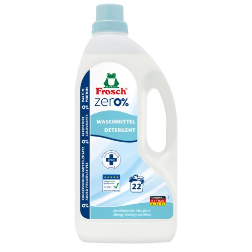 Frosch Zero % Urea liquid laundry detergent for sensitive skin, 1500ml