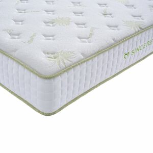 Közelkép a Sincere MOON-ALOE matracról aloe vera mintával - Sincere