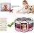 Pet Playpen Oxford Fabric Black Mesh Hordozható többfunkciós 143197179