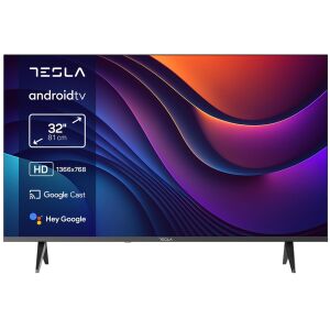 Tesla 32E635BHS 32-calowy HD Ready Android Smart LED TV widok z przodu - Artykuły techniczne i elektronika