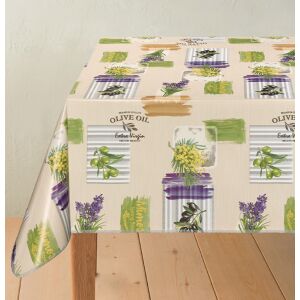 Dekorama Olíva - Levendula Foltálló és Vízlepergető Asztalterítő 140 x 300