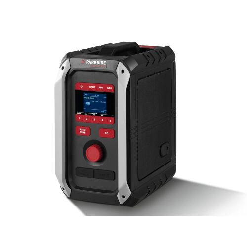 PARKSIDE PERFORMANCE PBR 36 A1 építési rádió DAB+, FM és Bluetooth funkcióval