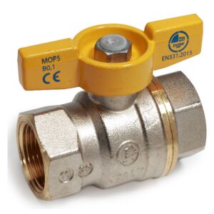 Giacomini R731GAX003 pillangó gázszelep, 1/2 méret, belső menet - belső menet, sárgaréz 143207945 - Giacomini