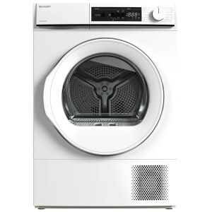 Sharp KD-NHA8S6GWE-EE Hőszivattyús szárítógép 8kg, 15 program, E energiaosztály, Fehér