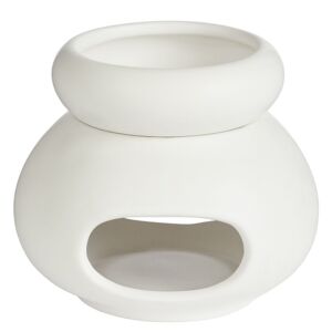 AMBIANCE porcelán aromalámpa, fehér 143216136 - Mécsestartó