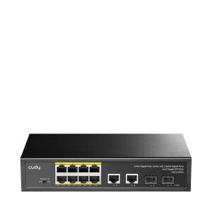 Cudy GS1010PS2 Netzwerk Switch Unmanaged Gigabit Ethernet (10/100/1000) Ethernet-Stromversorgung (PoE) Unterstützung Schwarz 143219653 - Cudy