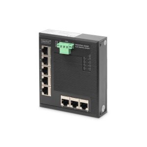 Digitus DN-651127 hálózati kapcsoló Beállítást nem igénylő (unmanaged) Gigabit Ethernet (10/100/1000) Fekete 143219682 - Assmann