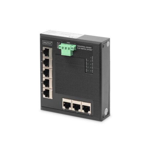 Digitus DN-651127 hálózati kapcsoló Beállítást nem igénylő (unmanaged) Gigabit Ethernet (10/100/1000) Fekete 143219682