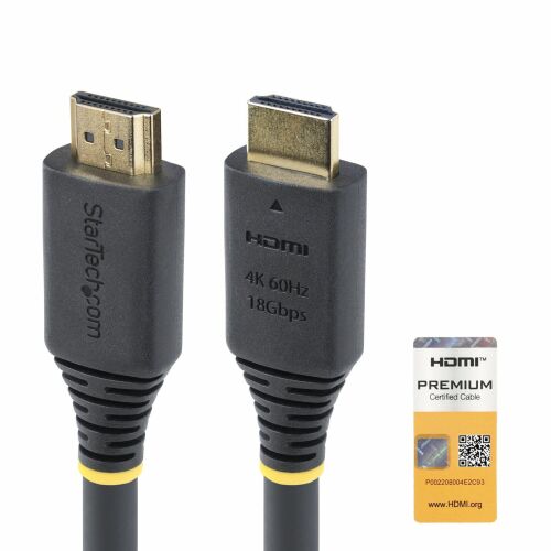 StarTech.com HDMI2-CABLE-4K60-5M HDMI kábel HDMI A-típus (Standard) Fekete 169155043 - HDMI kábel