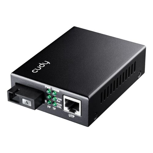 Cudy MC100GSB-40A hálózati média konverter 1000 Mbit/s Multi-mode, Single-mode Fekete 143220589
