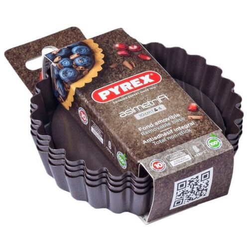 Forme de minitarte Pyrex Asimetria (4 uds) 10 cm 143223689