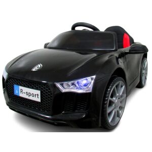 Черен R-Sport Cabrio B4 електрическа кола - преден изглед - Игра