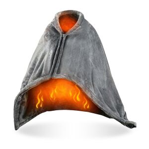 Bewello prémium Fűthető USB -s takaró - 150 x 80 cm - 40 - 52°C - szürke DA01204 143223978 - Ülésfűtés