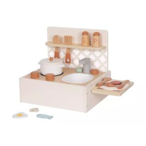 Set de bucătărie Tooky Toy: lemn 143225363 - Bucătărie pentru copii și accesorii de bucătărie pentru jucării