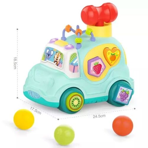 Mali automobil s građevnim kockama - plavi 143225391