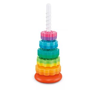 Csavaros wieża do układania, kolorowa zabawka do układania dla maluchów - Manyuk Toys