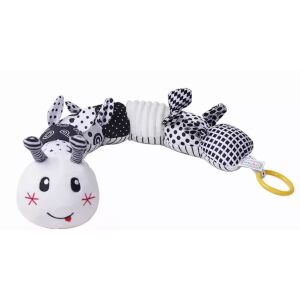 Pluszowy robak, czarno-biały - 65 cm 143225642 - Manyuk Toys