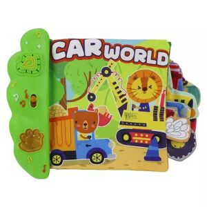 Miękka książeczka z muzyką i światłem - pojazdy 143225684 - Manyuk Toys