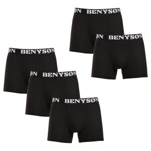 5PACK Férfi boxeralsó Benysøn fekete (4004) XL