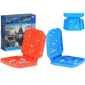 Pudełko i plansze do gry planszowej Battleship, gra strategiczna walki morskiej - Lean Toys Gra planszowa