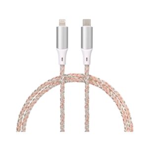 Kábel Qualo Ultimate - LED-es Type-C (USB-C) / Lightning kábel 18W, 1m ﻿ 143265337 - Lightning kábel