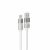 AVAX CB313 GLOWY 18W USB-A - USB-C gyorstöltő kábel 2m, fehér 164468398