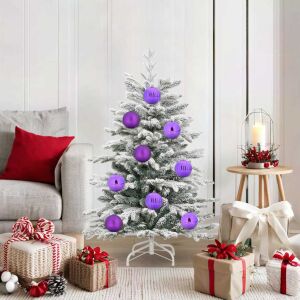 vidaXL Lila Karácsonyi Díszek Díszített Karácsonyfán - Karácsonyfadísz