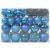 vidaXL Set de Globuri de Crăciun cu 150 LED 61 pcs albastru Plastic 145947633