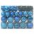 vidaXL Set de Globuri de Crăciun cu 150 LED 61 pcs albastru Plastic 145947633