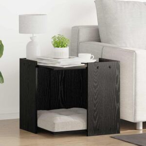 vidaXL Macska Alomtálca Bútor Musta tammi 53 x 53 x 51 cm Faanyag 143284182 - Állattartás