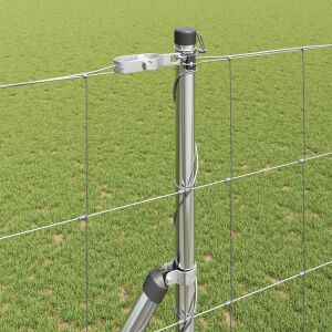 vidaXL Gard pentru câmp Argintiu 50 x 1.5 m Oțel galvanizat 143290001 - Element de gard