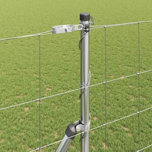 vidaXL Gard pentru câmp Argintiu 50 x 1.5 m Oțel galvanizat 143290014 - Element de gard