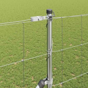 vidaXL Legelőkerítés Ezüst 25 x 1.5 m Horganyzott acél 143290131 - Kert