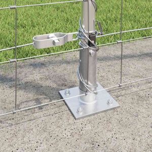 vidaXL Legelőkerítés Ezüst 25 x 1.4 m Horganyzott acél 143290317 - Kert