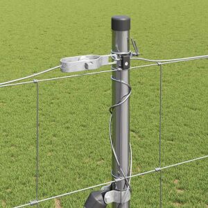 vidaXL Legelőkerítés Ezüst 25 x 1.6 m Horganyzott acél 143290326 - Kert