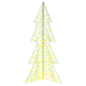 vidaXL Karácsonyfa 160 LED-del Meleg fehér 150 cm PET 143312402 - Karácsony