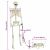 vidaXL Halloween Dekoráció Skeleton 2 pcs Fehér 155 x 38.5 cm 143313043