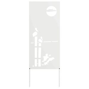 vidaXL Kertvédő vászon Fehér 50 x 140 cm Hidegen hengerelt acél 143313069 - Kert